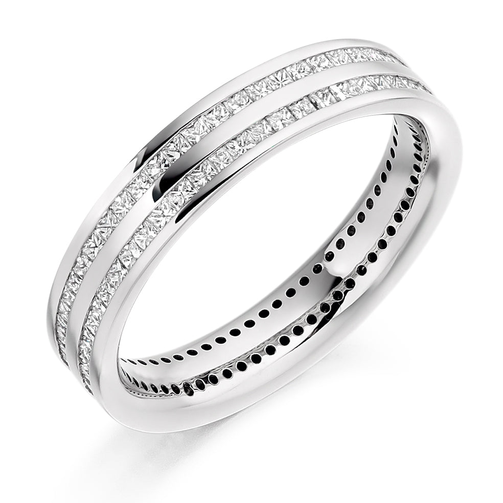 Channel-Set Full Eternity Ring, 1.0ct total (FET1799) in White Gold