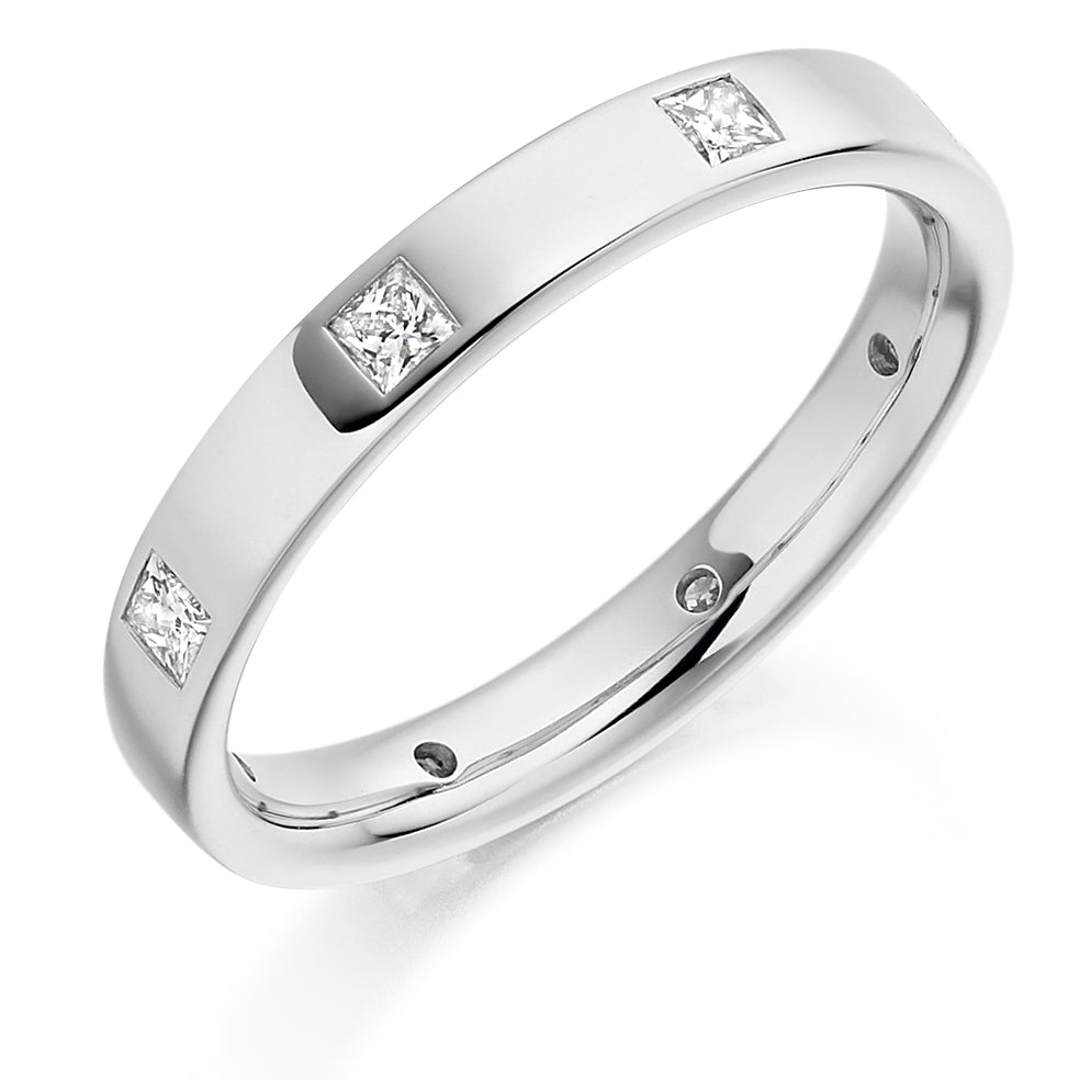 Flush-Set Full Eternity Ring, 0.45ct total (FET2185) in White Gold