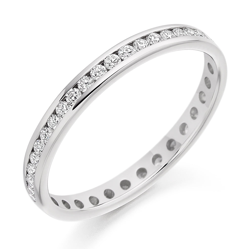 Channel-Set Full Eternity Ring, 0.5ct total (FET2340) in White Gold
