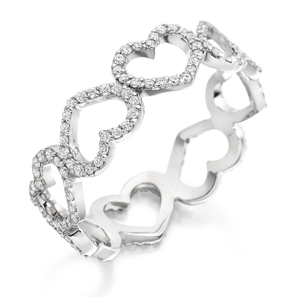 Grain-Set Full Eternity Ring, 0.5ct total (FET2441) in White Gold