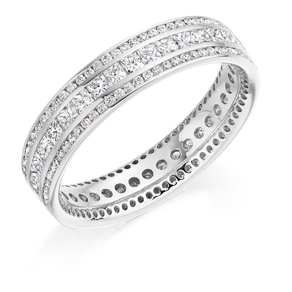 Channel-Set Full Eternity Ring, 1.5ct total (FET8249) in White Gold