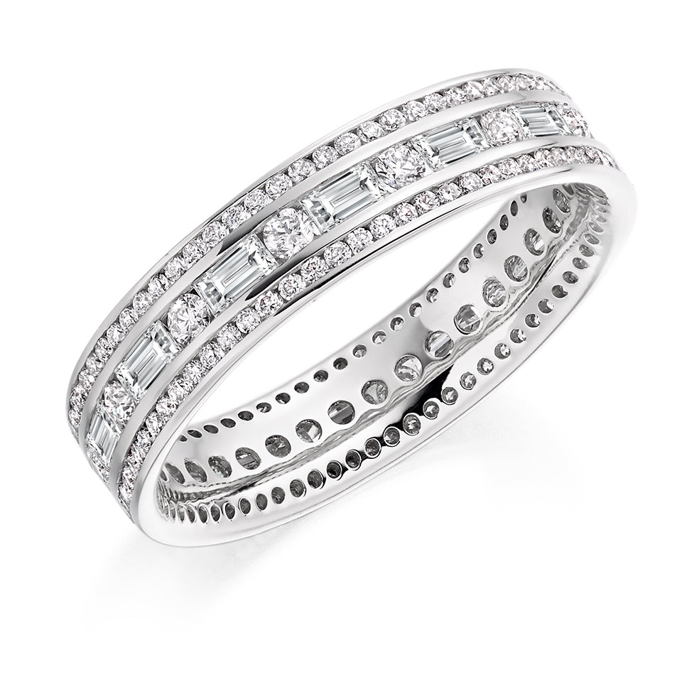 Channel-Set Full Eternity Ring, 1.25ct total (FET8251) in White Gold