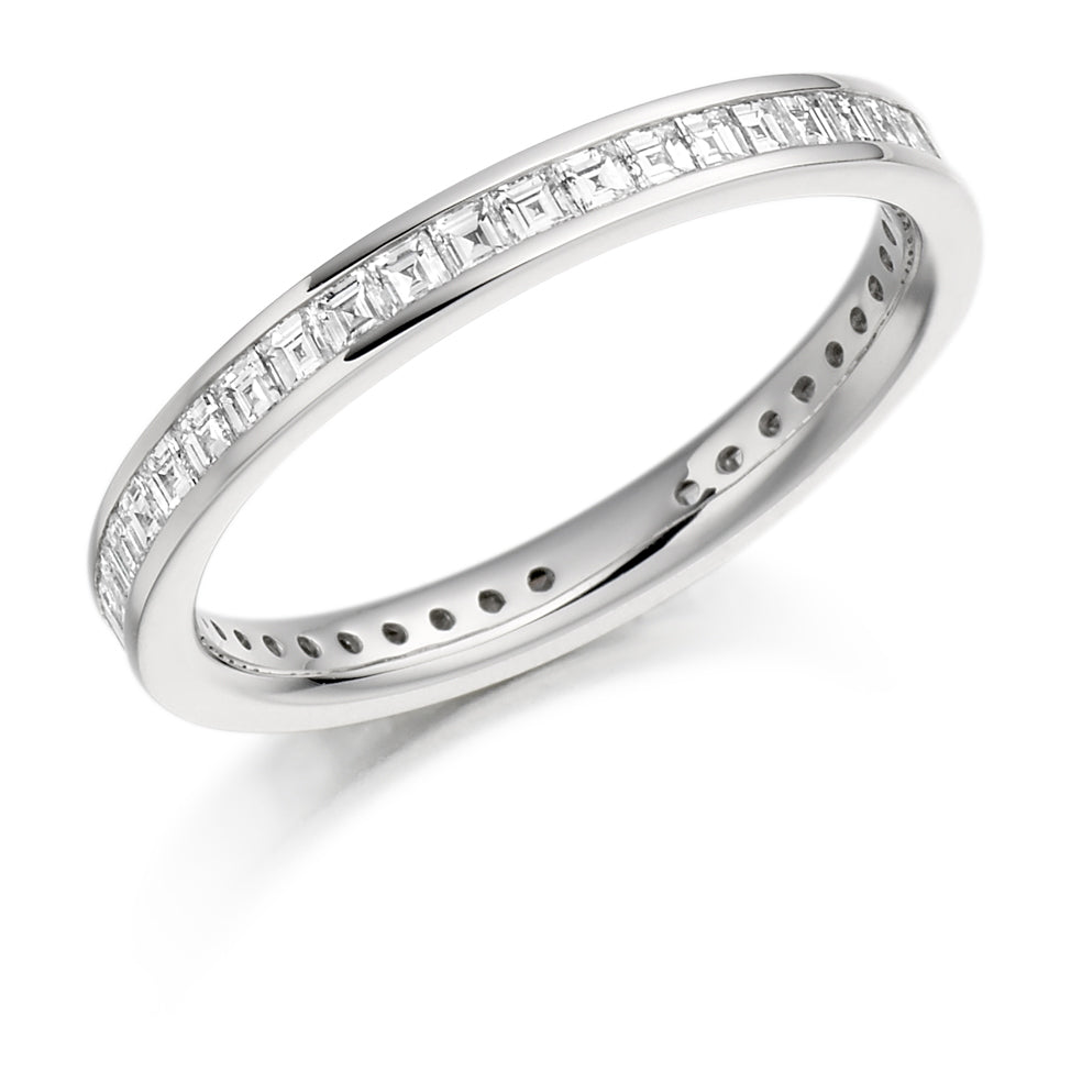 Channel-Set Full Eternity Ring, 1.0ct total (FETRC887) in White Gold