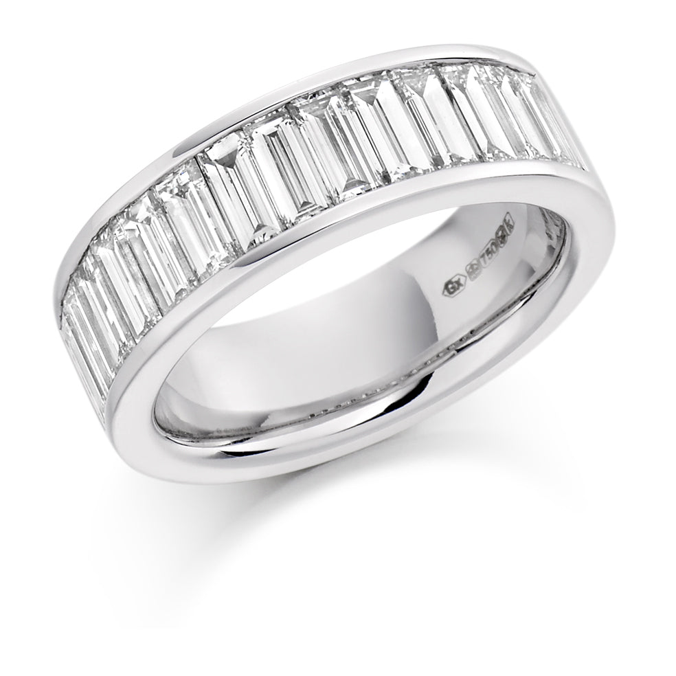 Channel-Set Half Eternity Ring, 2.0ct total (HET1190) in White Gold