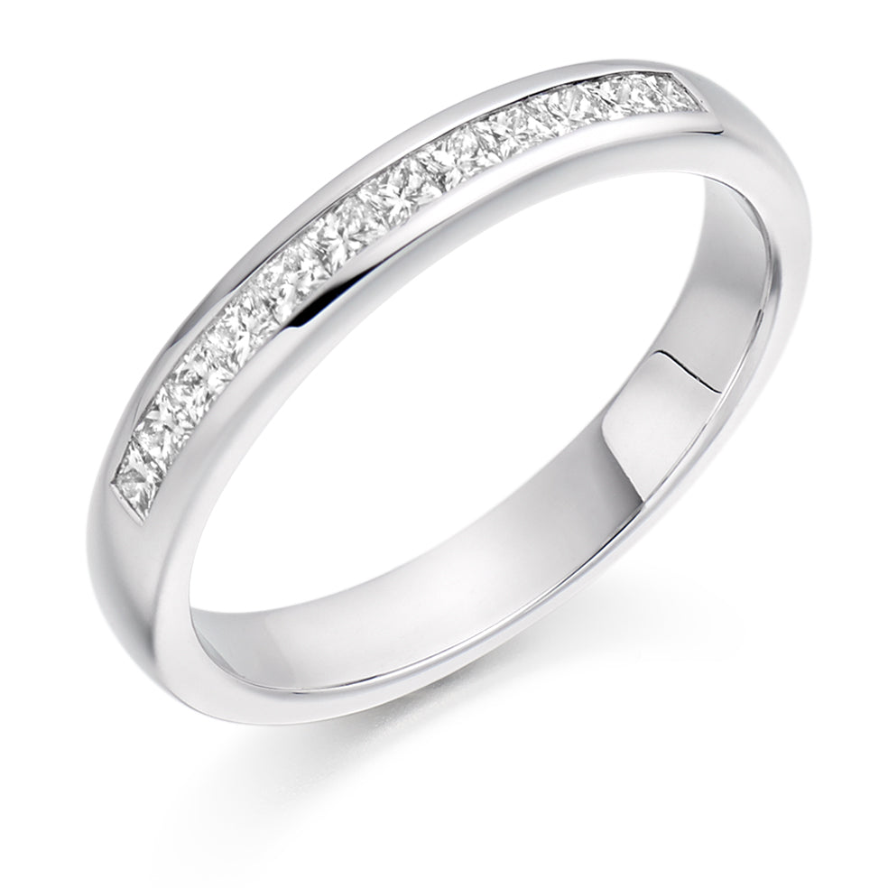 Channel-Set Half Eternity Ring, 0.33ct total (HET2266) in White Gold