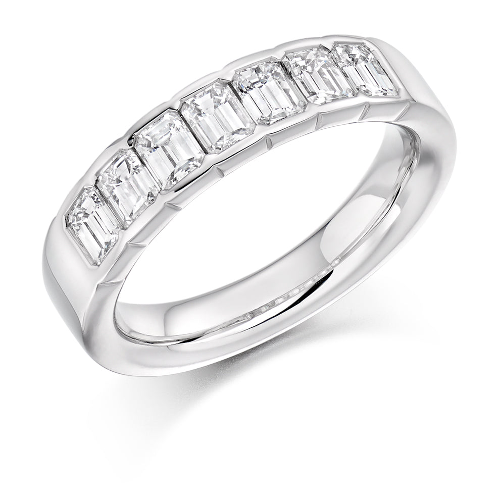 Right Hand Ring-Set Half Eternity Ring, 1.50ct total (HET2863) in White Gold
