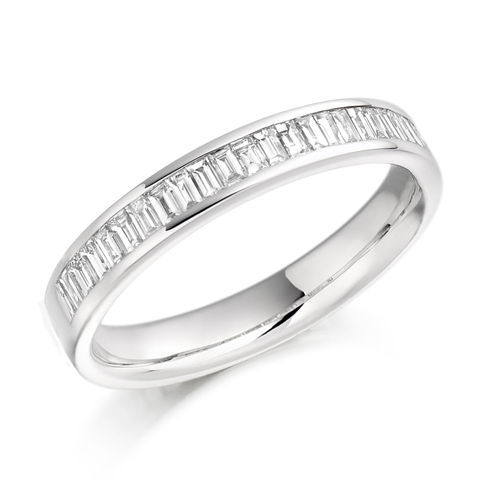 Channel-Set Half Eternity Ring, 0.50ct total (HET3624A) in White Gold