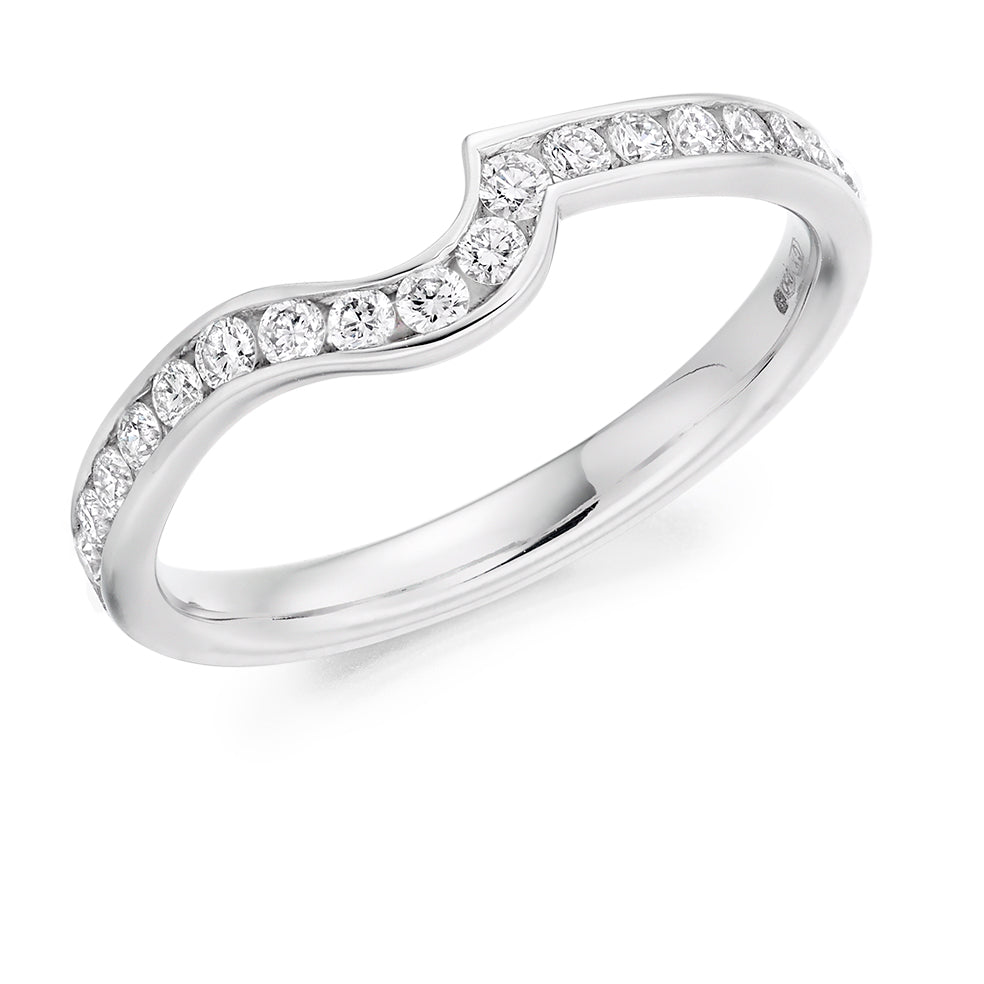 Channel-Set Half Eternity Ring, 0.25ct total (HET4139A) in White Gold