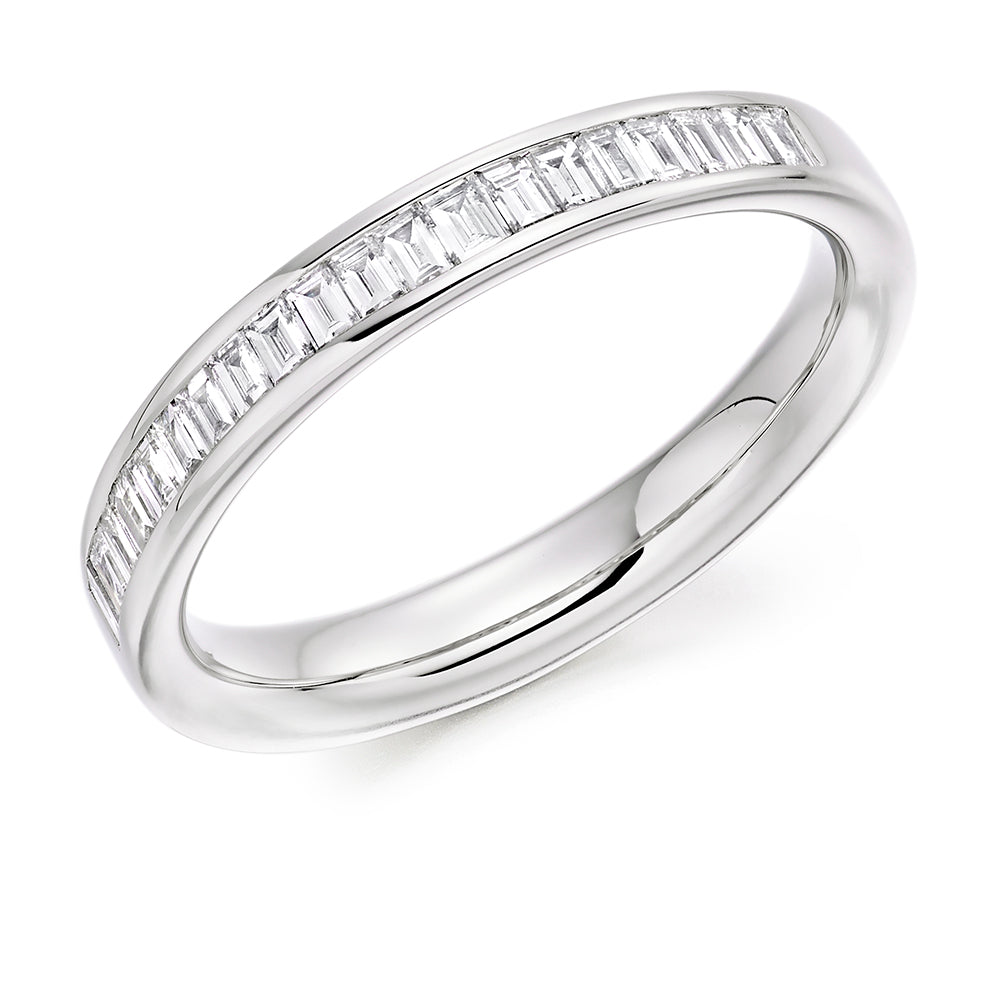 Channel-Set Half Eternity Ring, 0.33ct total (HET8004) in White Gold