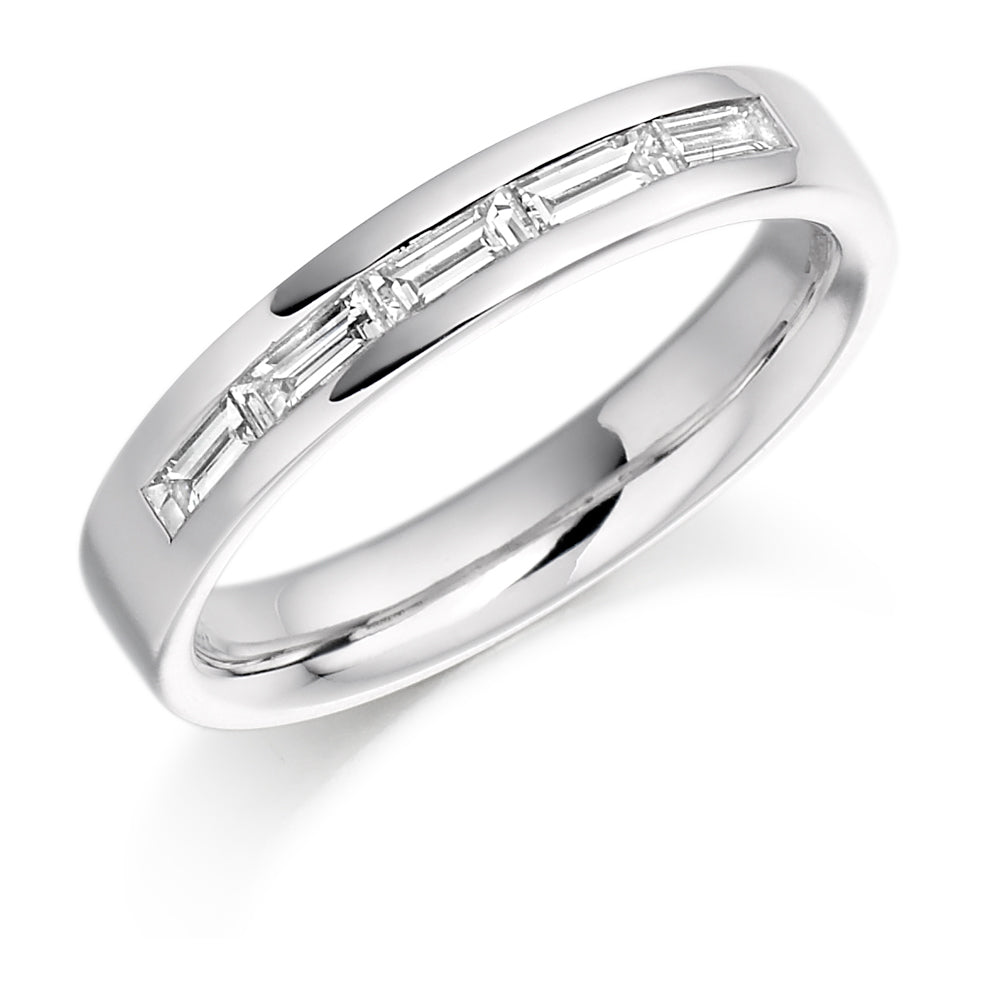 Channel-Set Half Eternity Ring, 0.30ct total (HET942) in White Gold
