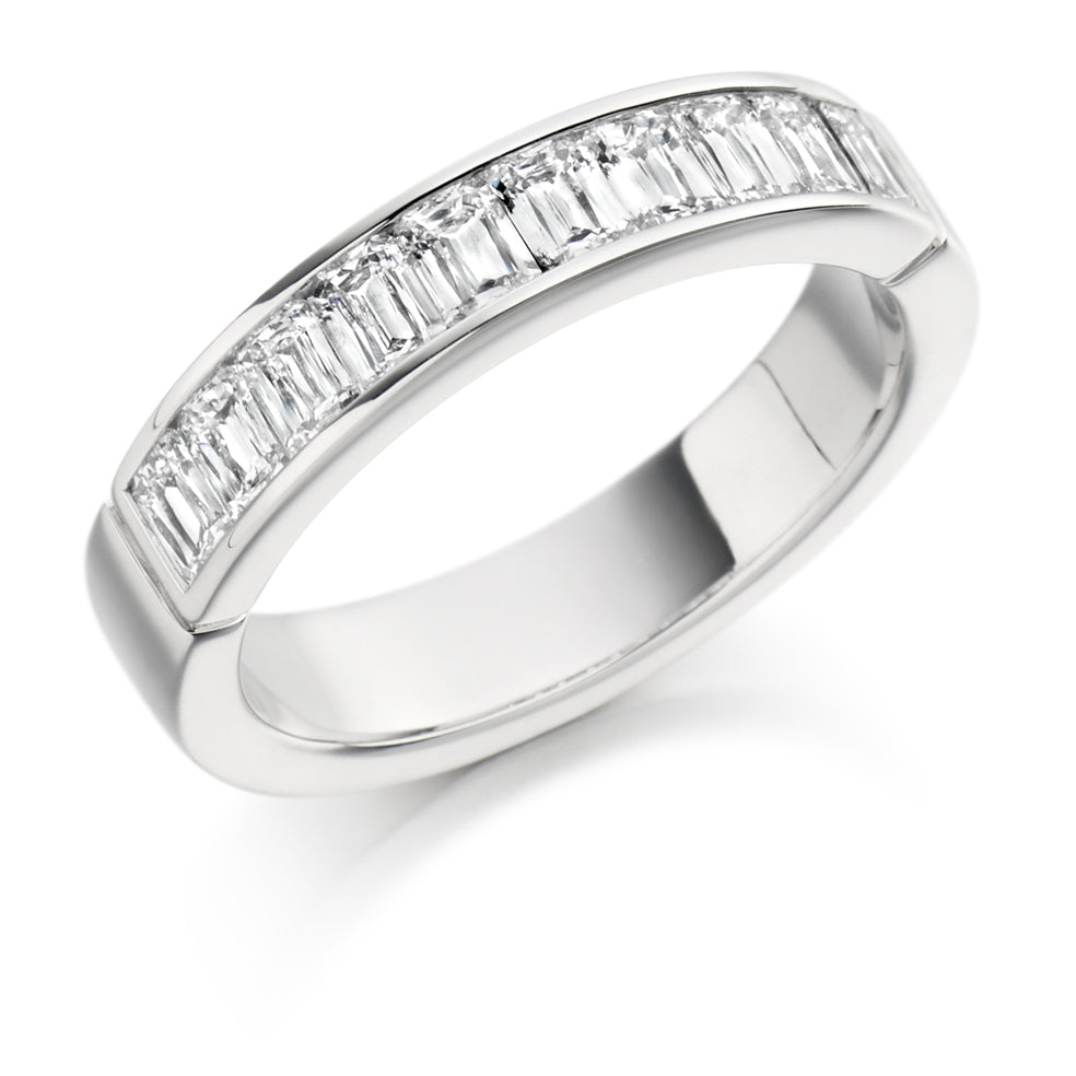 Channel-Set Half Eternity Ring, 1.0ct total (HETCC1387) in White Gold