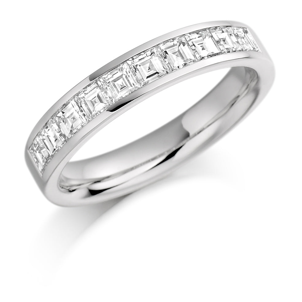 Channel-Set Half Eternity Ring, 1.0ct total (HETRC931) in White Gold