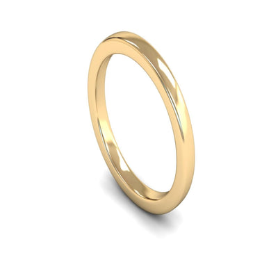 14ct Yellow Gold Engagement Match Wedding Ring 2.5mm - Heavy Weight