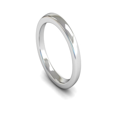 9ct White Gold Engagement Match Wedding Ring 3mm - Heavy Weight