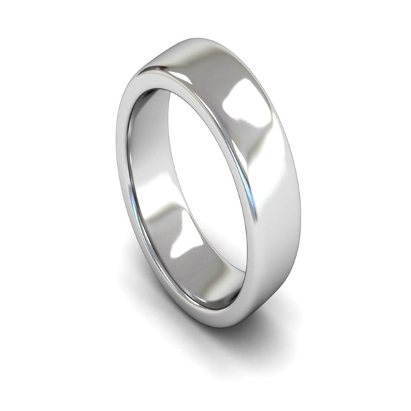 14ct White Gold Engagement Match Wedding Ring 7mm - Heavy Weight
