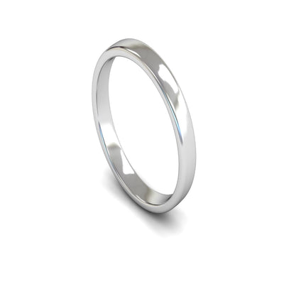 14ct White Gold Engagement Match Wedding Ring 3mm - Light Weight
