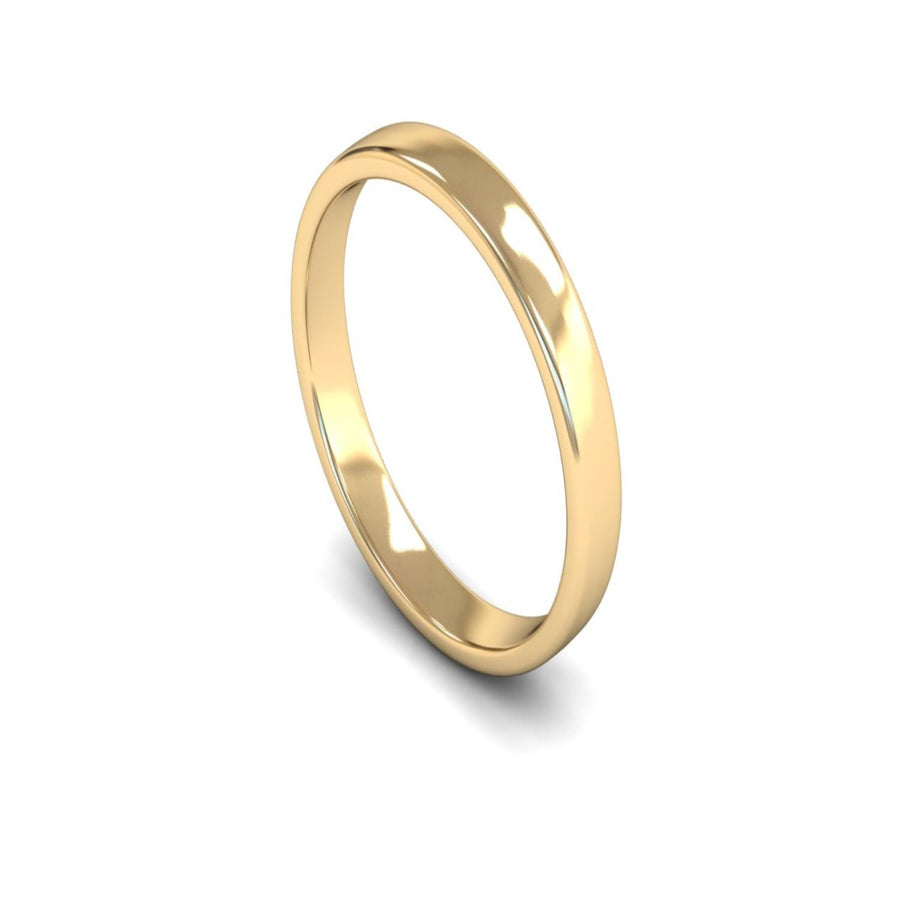 9ct Yellow Gold Engagement Match Wedding Ring 3mm - Light Weight