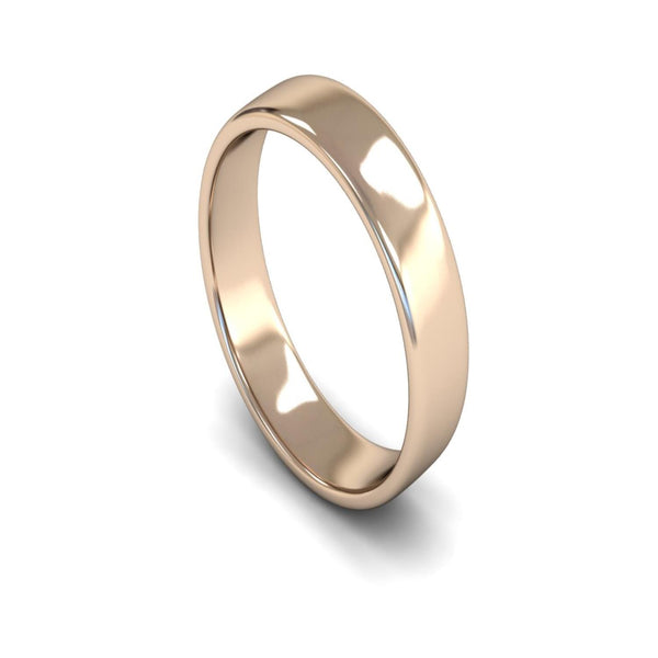 9ct Rose Gold Engagement Match Wedding Ring 5mm - Light Weight