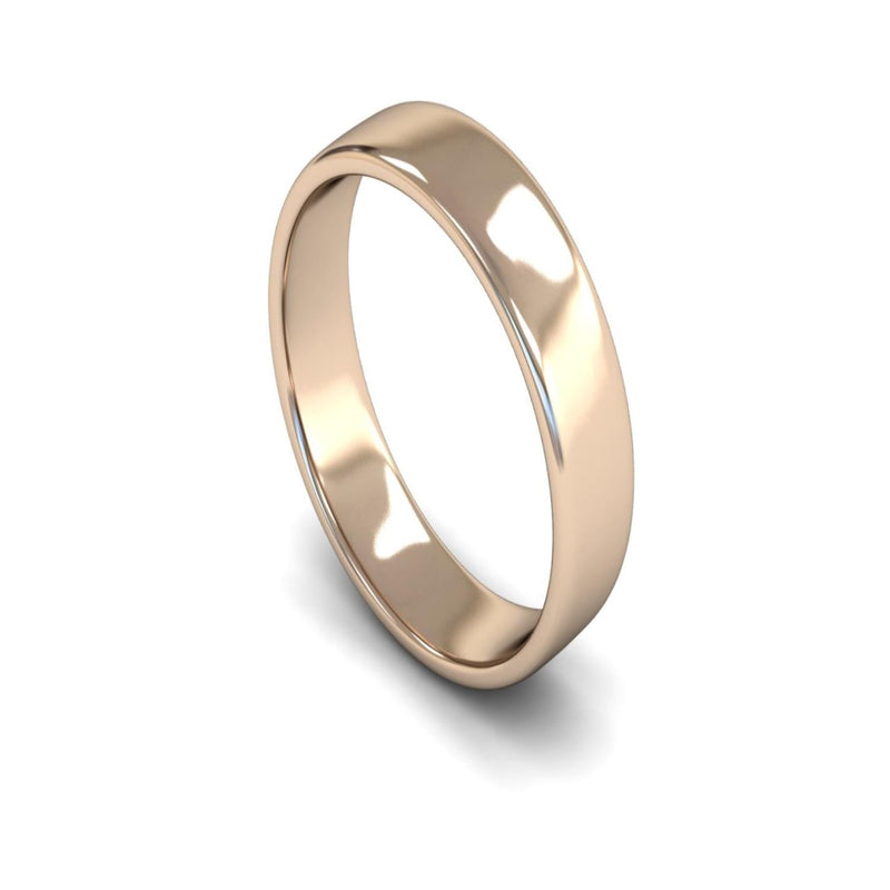 9ct Rose Gold Engagement Match Wedding Ring 5mm - Light Weight