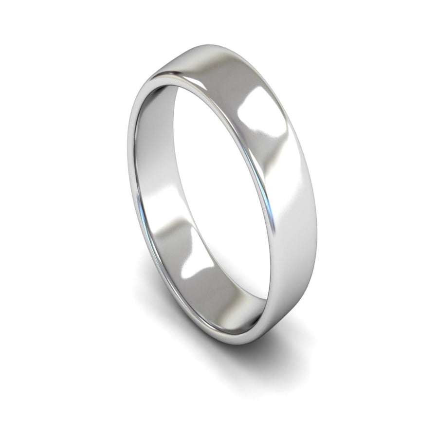 14ct White Gold Engagement Match Wedding Ring 6mm - Light Weight