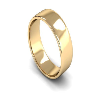 14ct Yellow Gold Engagement Match Wedding Ring 7mm - Light Weight