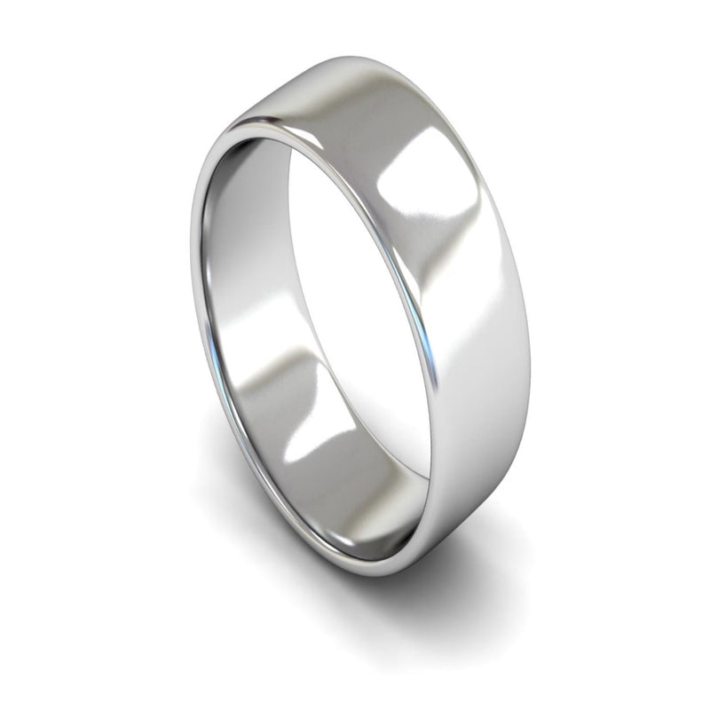 Platinum Engagement Match Wedding Ring 8mm - Light Weight