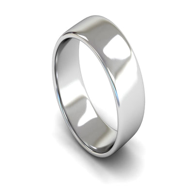 9ct White Gold Engagement Match Wedding Ring 8mm - Light Weight