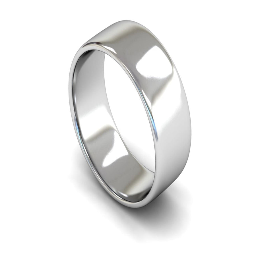 14ct White Gold Engagement Match Wedding Ring 8mm - Light Weight