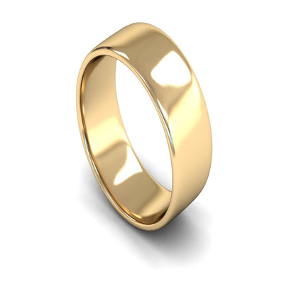 14ct Yellow Gold Engagement Match Wedding Ring 8mm - Light Weight