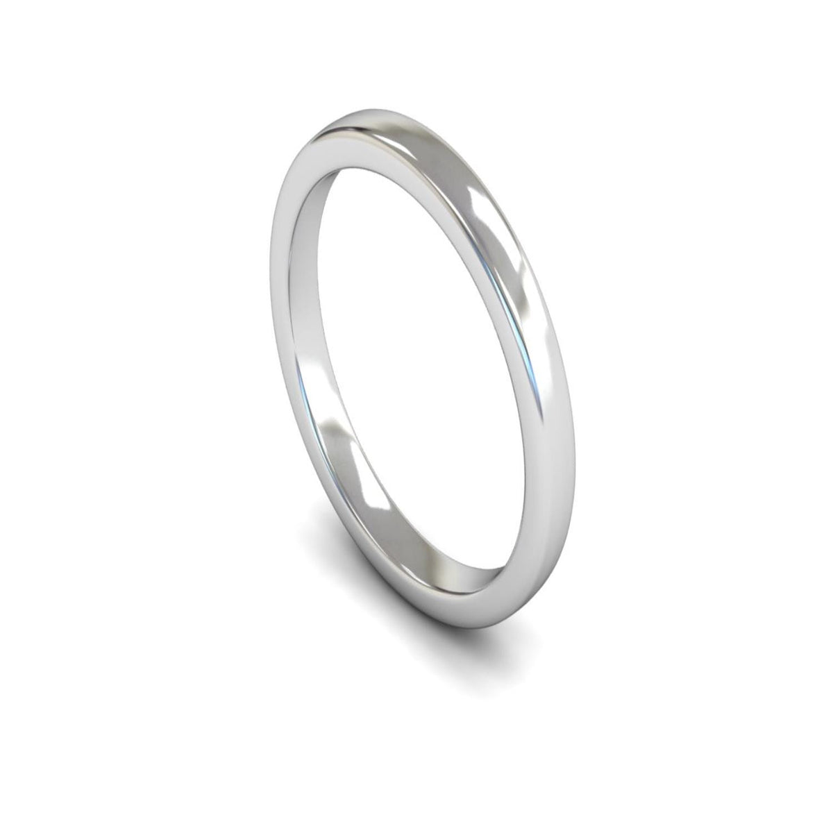 Platinum Engagement Match Wedding Ring 2.5mm - Medium Weight