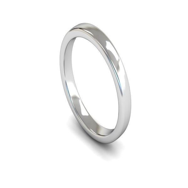 9ct White Gold Engagement Match Wedding Ring 3mm - Medium Weight