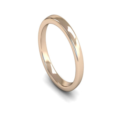14ct Rose Gold Engagement Match Wedding Ring 3mm - Medium Weight