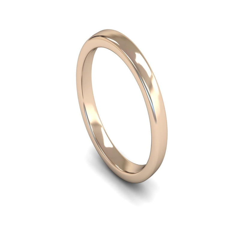 9ct Rose Gold Engagement Match Wedding Ring 3mm - Medium Weight