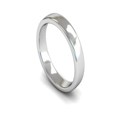 14ct White Gold Engagement Match Wedding Ring 4mm - Medium Weight