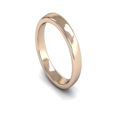 9ct Rose Gold Engagement Match Wedding Ring 4mm - Medium Weight