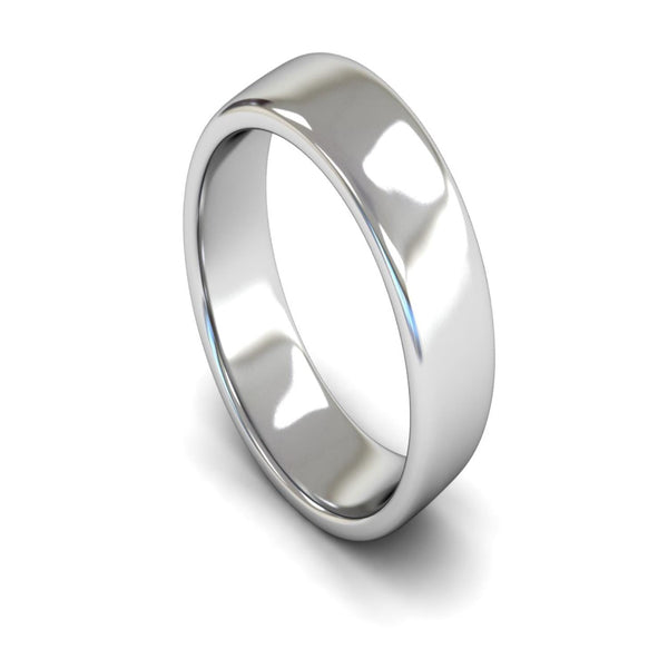 14ct White Gold Engagement Match Wedding Ring 7mm - Medium Weight