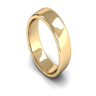14ct Yellow Gold Engagement Match Wedding Ring 7mm - Medium Weight