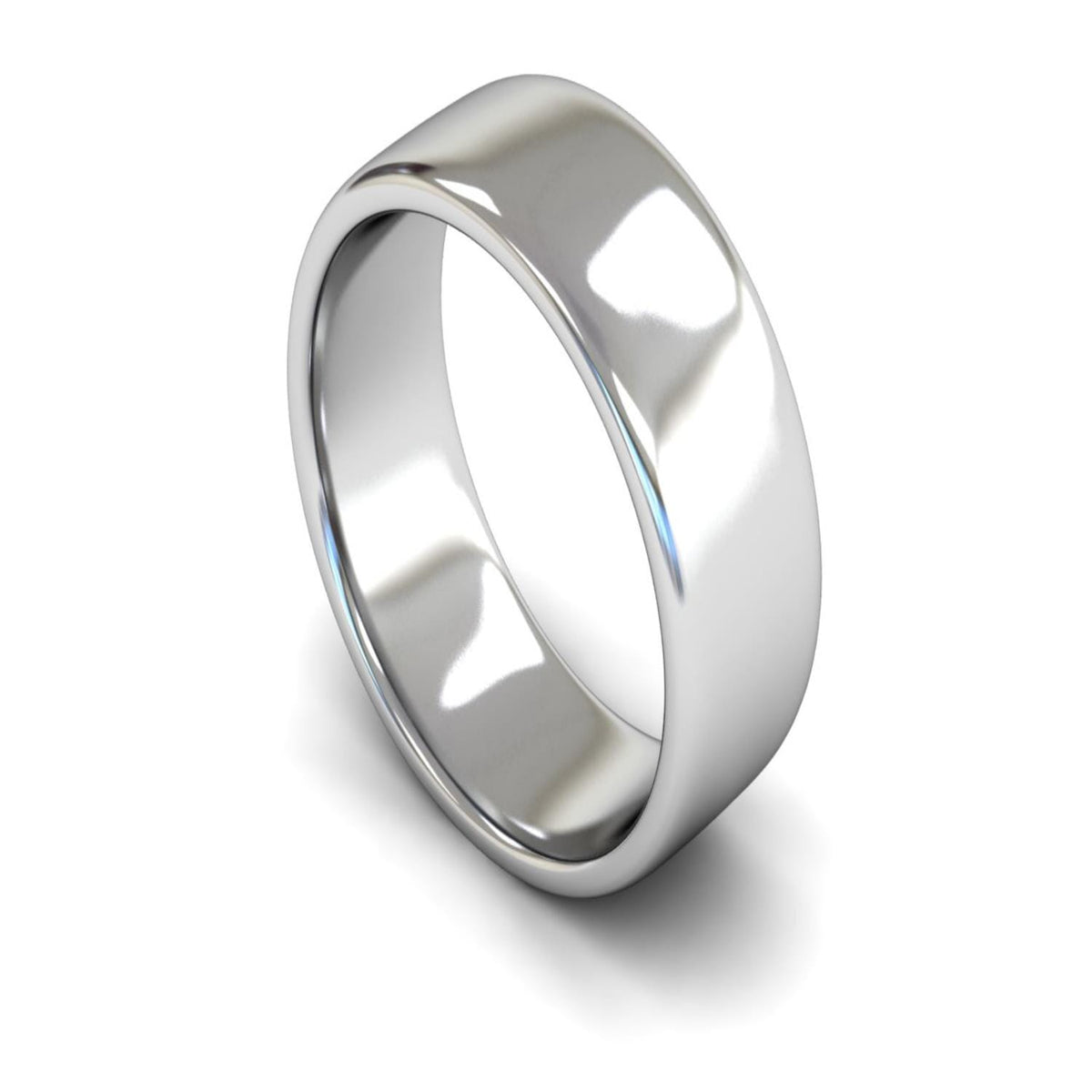 Platinum Engagement Match Wedding Ring 8mm - Medium Weight
