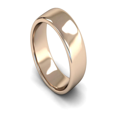 9ct Rose Gold Engagement Match Wedding Ring 8mm - Medium Weight