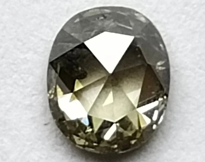 Oval Salt And Pepper Natural Diamond 0.28ct I3 loose diamond
