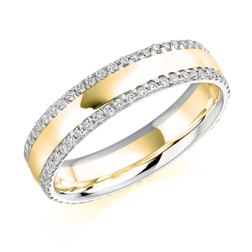 Micro-Claw Full Eternity Ring, 0.55ct total (FET1105) in Yellow Gold