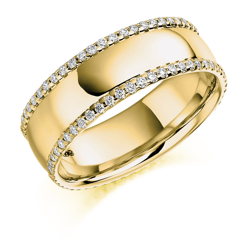 Micro-Claw Full Eternity Ring, 0.55ct total (FET1106) in Yellow Gold