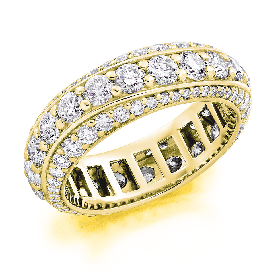 Channel-Set Full Eternity Ring, 3.5ct total (FET11634) in Yellow Gold