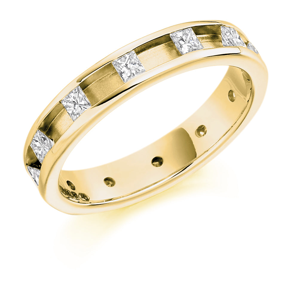 Channel-Set Full Eternity Ring, 0.6ct total (FET1227) in Yellow Gold