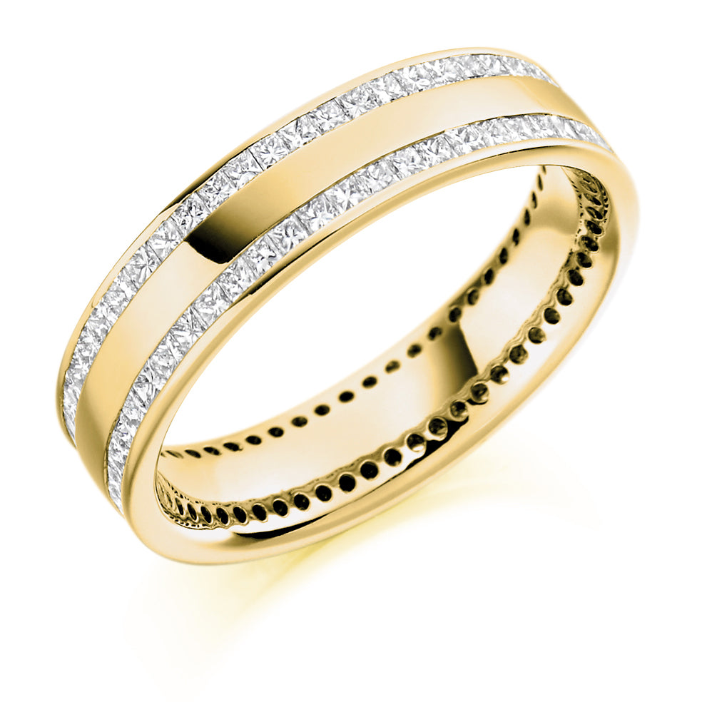 Channel-Set Full Eternity Ring, 1.0ct total (FET1392) in Yellow Gold