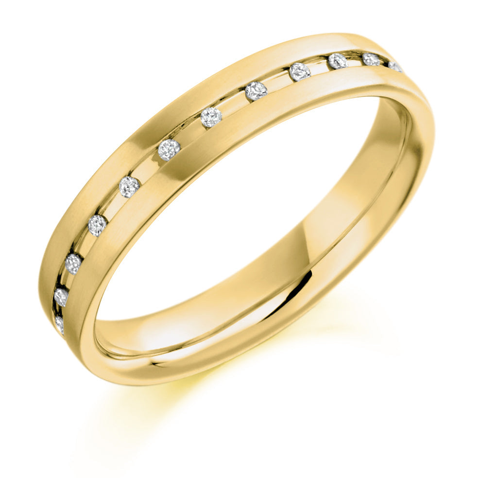 Channel-Set Full Eternity Ring, 0.13ct total in Yellow Gold