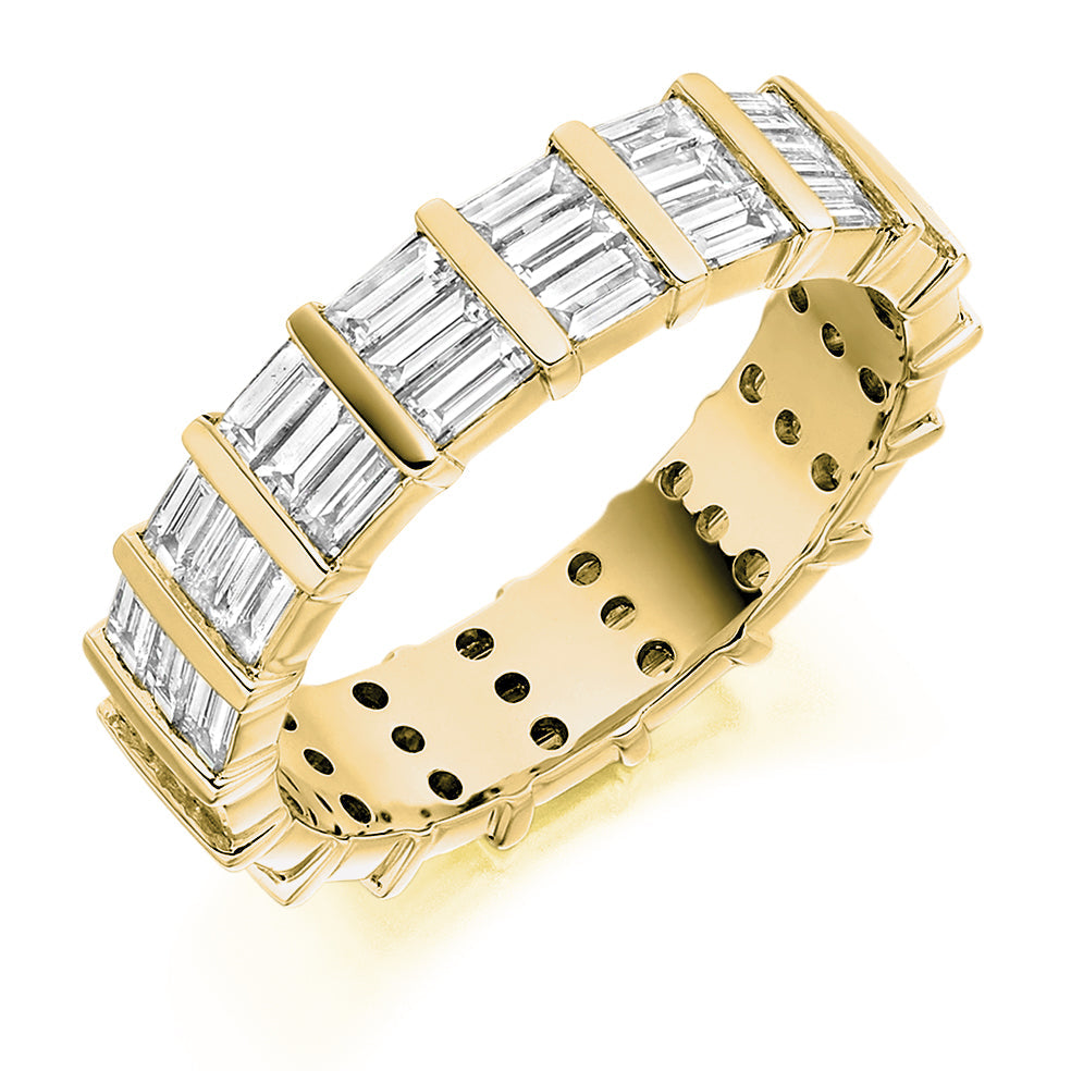 Bar-Set Full Eternity Ring, 2.0ct total (FET2040) in Yellow Gold