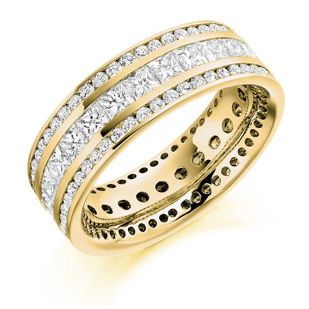 Channel-Set Full Eternity Ring, 3.5ct total in Yellow Gold
