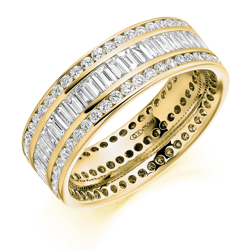 Channel-Set Full Eternity Ring, 2.4ct total in Yellow Gold