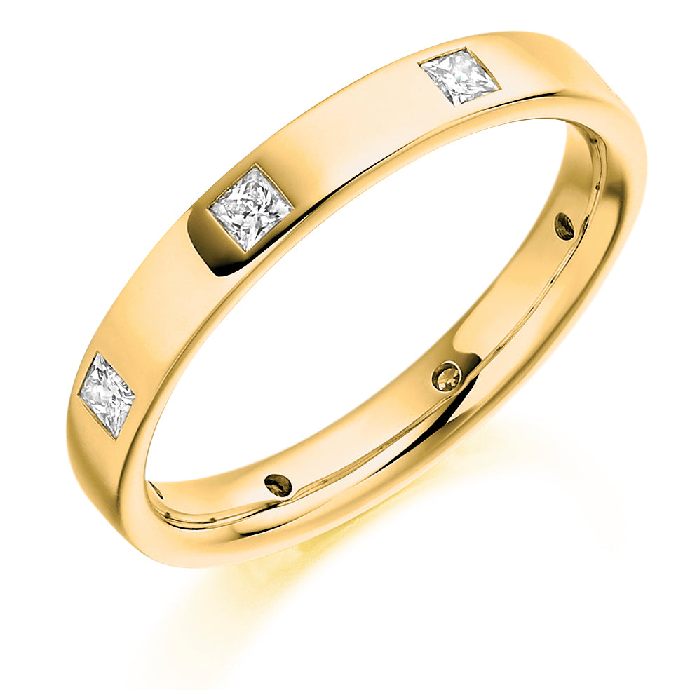 Flush-Set Full Eternity Ring, 0.45ct total (FET2185) in Yellow Gold
